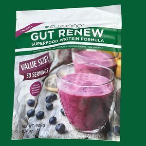 Suzanne Somers GUT RENEW Superfood Protein Formula 900g 30 Servings 07-26
